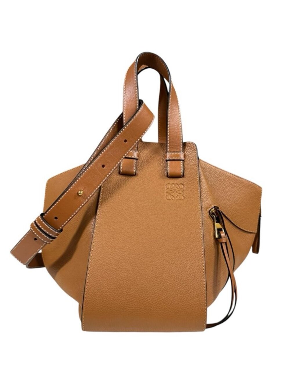 Loewe Hammock Small Shoulder Bag Leather Brown